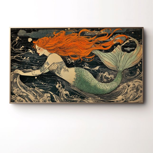 Mesmerising Mermaid Illustration Poster (Creator Uploaded)