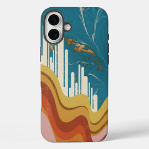 Mesmerising Organic Shapes Artwork iPhone 16 Plus Case