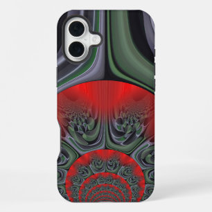 Mesmerising Red Aurora   Northern Lights Borealis  iPhone 16 Plus Case