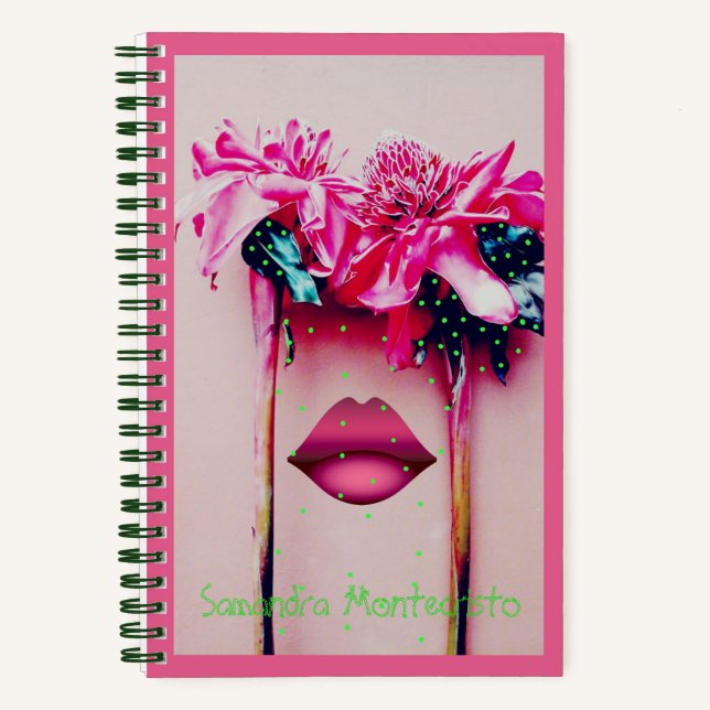 Mesmerising wonder flowers notebook (Front)
