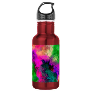 Mesmerizing Abstract Pattern in Pink,Purple, Green 532 Ml Water Bottle