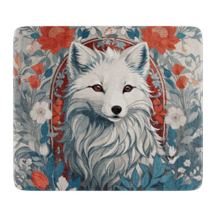 Mesmerizing Artic Fox Wildlife  Cutting Board