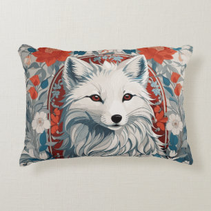 Mesmerizing Artic Fox Wildlife  Decorative Cushion