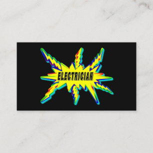 Mesmerizing Electrician Business Card