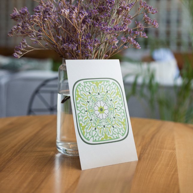 Mesmerizing Green Flowers Invitation (Creator Uploaded)