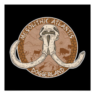 Mesolithic Atlantis Doggerland Mammoth Tusks Poster