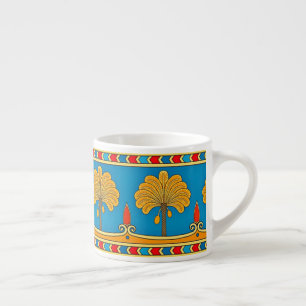 Mesopotamian art espresso cup
