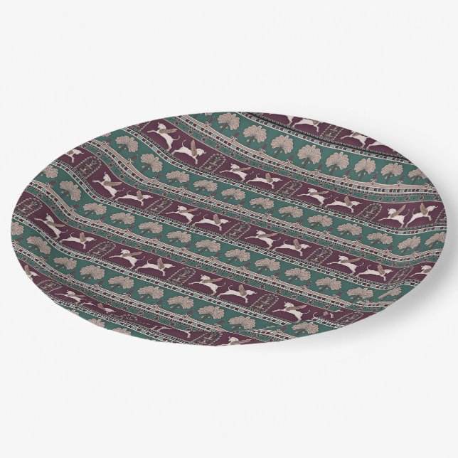 Mesopotamian Art Paper Plate (Angled)