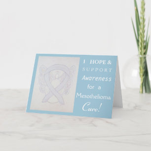 Mesothelioma Awareness Ribbon Greeting Card