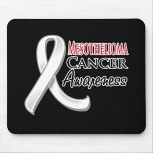 Mesothelioma Awareness Ribbon Mouse Mat