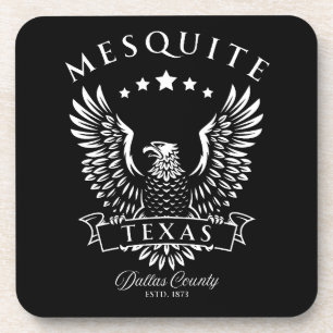 Mesquite Dallas County Texas Vintage Eagle Coaster