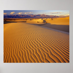 Mesquite Flat Sand dunes in Death Valley Poster