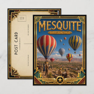 Mesquite Nevada Vintage Art Deco Golden Age Postcard