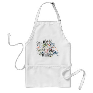 Mess Maker Fun Messy Colourful Paint Splatters Standard Apron