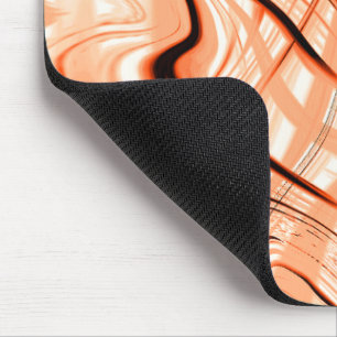 Mess of brown wavy strokes in different directions mouse mat