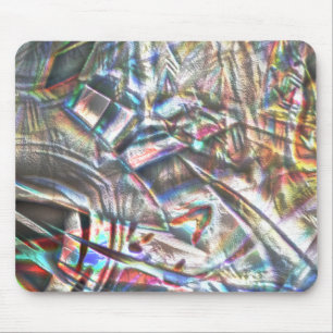 Mess of colourful strokes in rustic and showy grai mouse mat