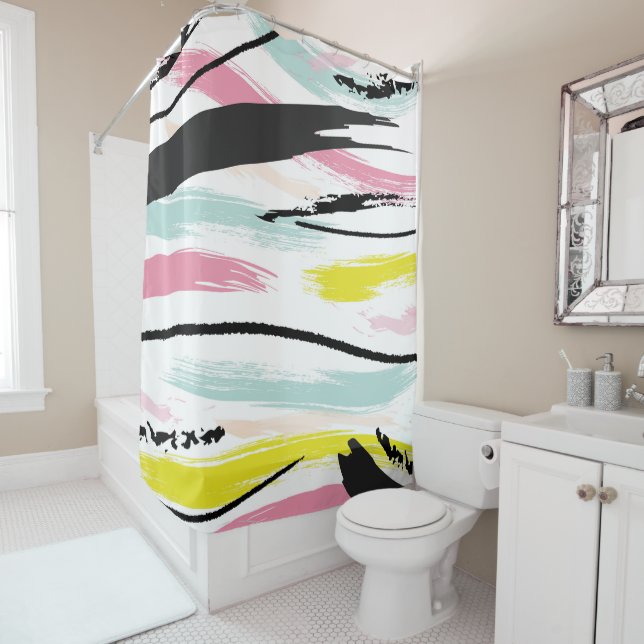 Mess Shower Curtain (In Situ)