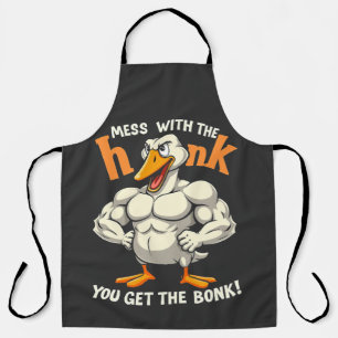Mess With The Honk You Get The Bonk Fitness Apron