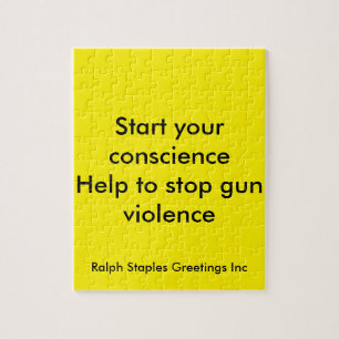 Message against gun violence jigsaw puzzle