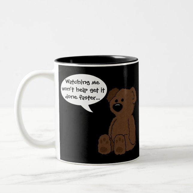 'Message Bear' Mug (Left)