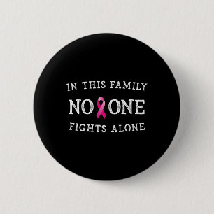 Message Breast Cancer Awareness Pink Ribon Men Wom 6 Cm Round Badge