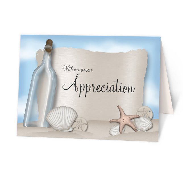 Message from a Bottle Beach Thank You Cards (Creator Uploaded)