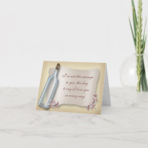 Message from a Bottle ~ Love notecard