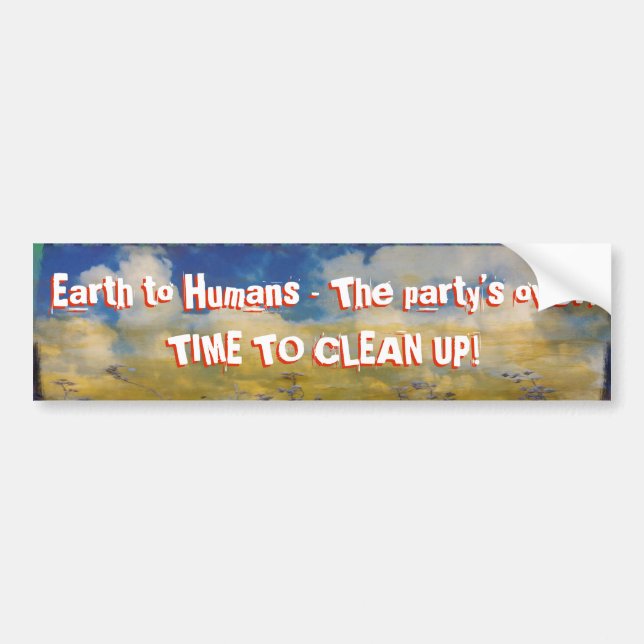 Message from Earth Bumper Sticker (Front)