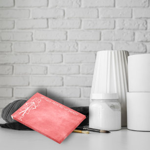 Message from Mother Mom- Chalkboard Red Wall Post-it Notes