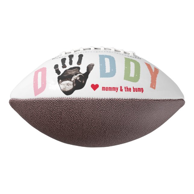 Message from the Bump Ultrasound 1st Father's Day American Football (Rotated 270)