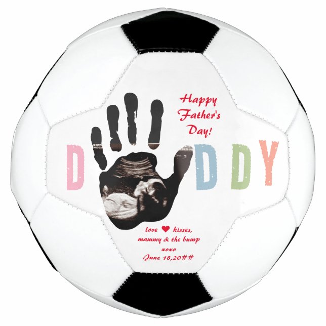 Message from the Bump Ultrasound 1st Father's Day Football (Front)