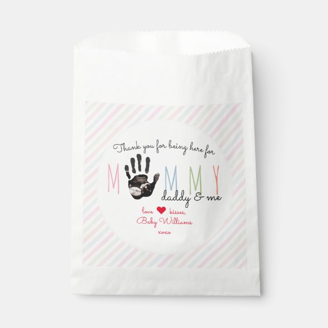 Message from the Bump Ultrasound Cute Baby Shower Favour Bags (Front)