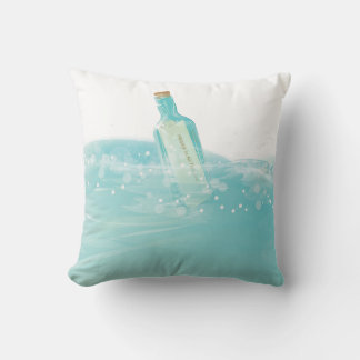 Message in a bottle cushion