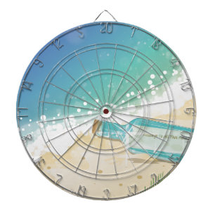 Message in a Bottle Dartboard