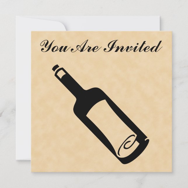 Message in a bottle. invitation (Front)