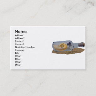 Message In The Bottle Profile Card