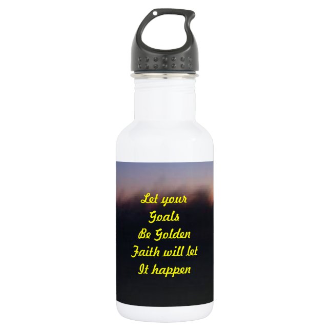 Message of faith 532 ml water bottle (Front)