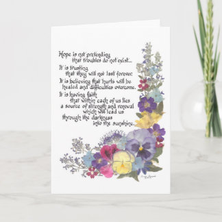 Message of Hope card