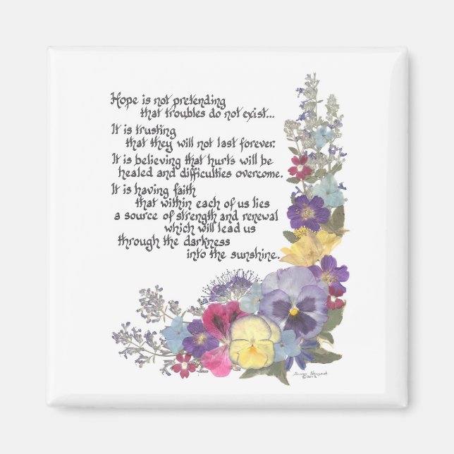 Message of Hope gifts Magnet (Front)