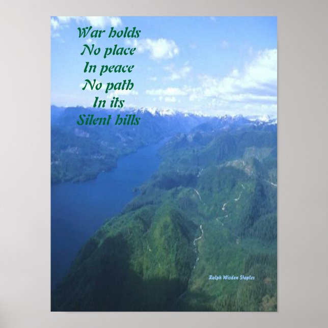 Message of peace poster (Front)