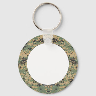 Message on Camo Key Ring