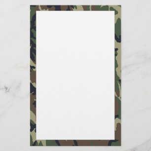 Message on Camo Stationery