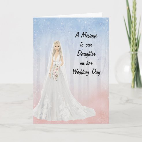  Daughter Wedding Day Cards Zazzle UK