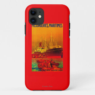 Messageries Maritimes Vintage PosterEurope iPhone 11 Case