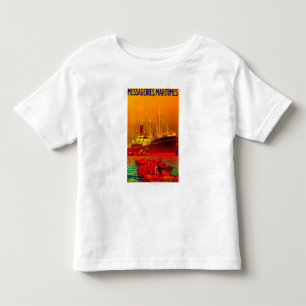 Messageries Maritimes Vintage PosterEurope Toddler T-Shirt