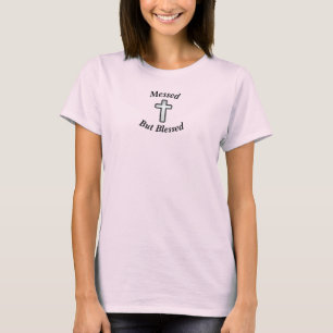 Messed Basic Tank Top w/Black Outline Cross