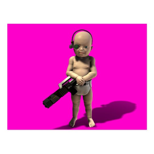 Messed up Kid Postcard