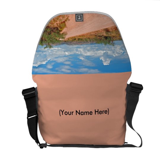Messenger Bag with Arizona Desert road