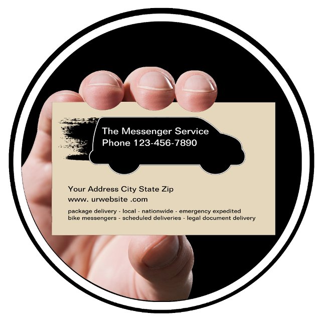 Messenger Courier Service Business Card (Creator Uploaded)