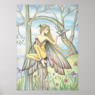 Messenger Fairy Dove Poster by Molly Harrison